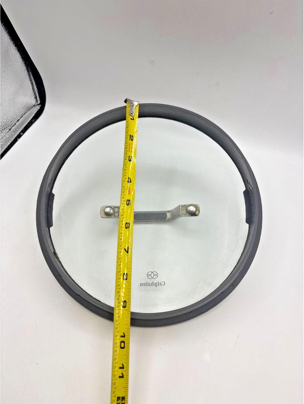 Calphalon Replacement Strainer Lid 9" Glass And Silicon Rubber LID ONLY